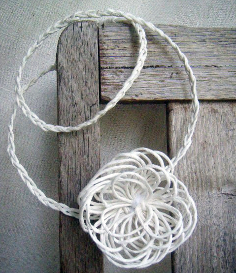 Paper Yarn Necklace by Maisy and Alice