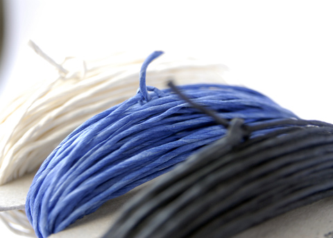 PaperPhine's Superthick Paper Twine in Black, Blue and White PaperPhine's Superthick Paper Twine in Black, Blue and White