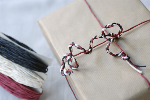 PaperPhine's Red, Black and White Paper Twine PaperPhine's Red, Black and White Paper Twine