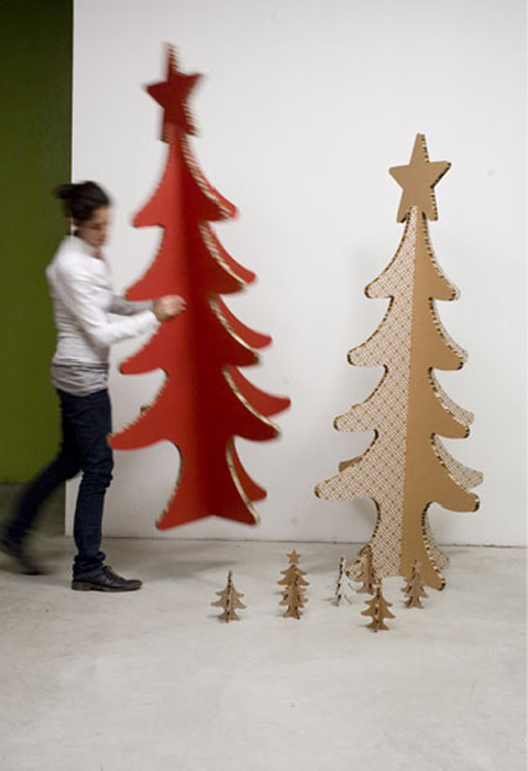 Christmas Tree made of Cardboard by A4Adesign Christmas Tree made of Cardboard by A4Adesign