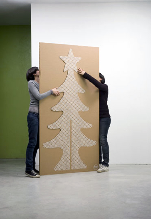 Christmas Tree made of Cardboard by A4Adesign Christmas Tree made of Cardboard by A4Adesign