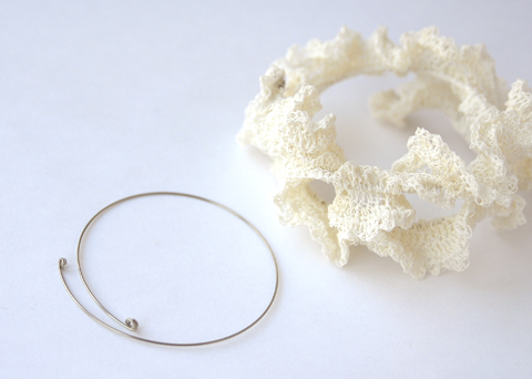 Made by PaperPhine: Underwater Bracelet made of PaperYarn Made by PaperPhine: Underwater Bracelet made of PaperYarn