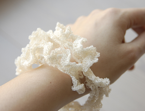 Made by PaperPhine: Underwater Bracelet made of PaperYarn Made by PaperPhine: Underwater Bracelet made of PaperYarn