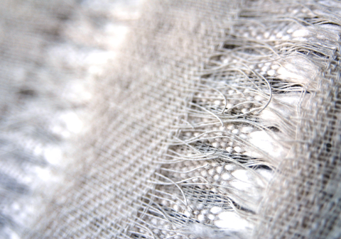 Handwoven Paper Yarn and Silk Fabric by PaperPhine