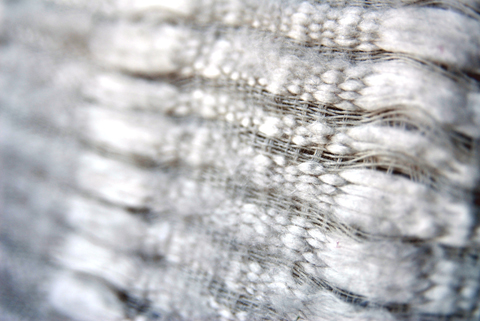 Handwoven Paper Yarn and Silk Fabric by PaperPhine / Linda Thalmann