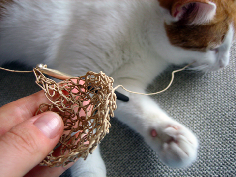 PaperPhine: paper twine is a cat friendly material