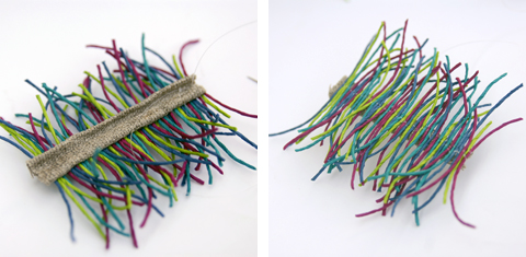 PaperPhine Tutorial: A DIY Barrette made of Paper Twine