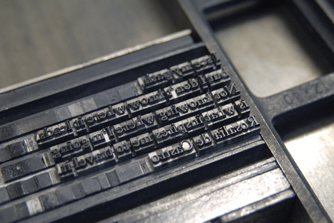 Hot Type Workshop at the Papierwespe in Vienna