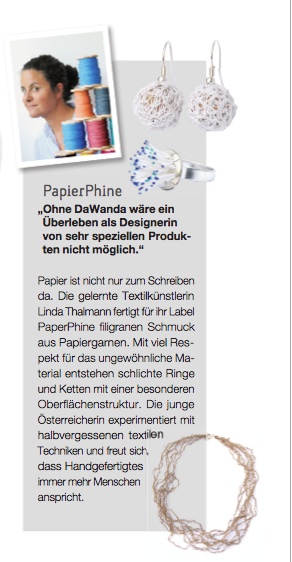 PaperPhine in the dawanda love book winter 2011 PaperPhine in the dawanda love book winter 2011