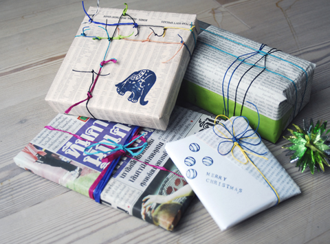 PaperPhine's Colorful Gift Wrapping with Paper Twines