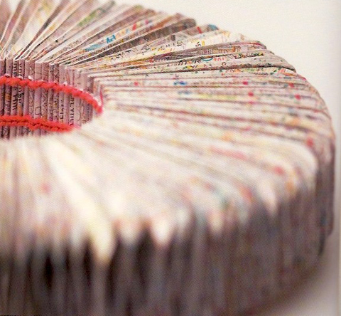 Sarah Kelly Paper Jewellery: Bound Paper Object by Paula Tew
