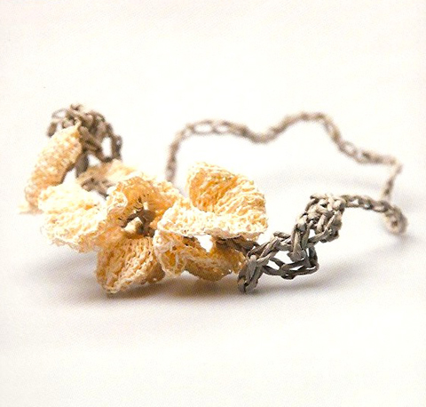 PaperPhine: Sarah Kelly: Paper Jewellery. Sally Collins: Superfrilly Crocheted Necklace