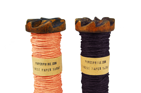Made by PaperPhine: New Paper Twines in Coral and Aubergine Made by PaperPhine: New Paper Twines in Coral and Aubergine