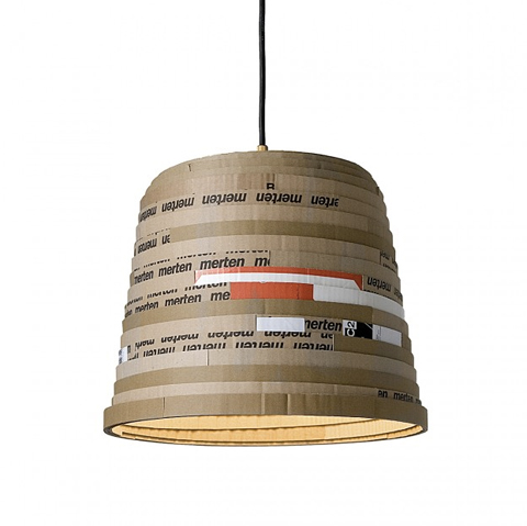 herrwolke: Beute lampshade made of cardboard herrwolke: Beute lampshade made of cardboard