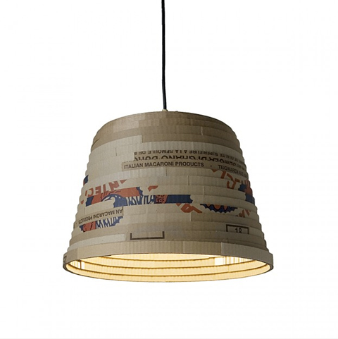 herrwolke: Beute lampshade made of cardboard herrwolke: Beute lampshade made of cardboard