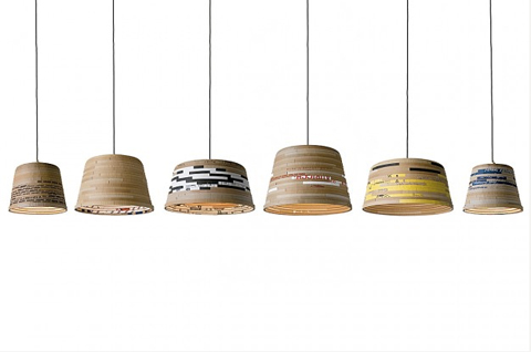herrwolke: Beute lampshade made of cardboard herrwolke: Beute lampshade made of cardboard