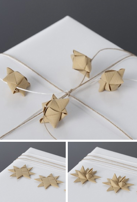 Paper Stars by Stjernestunder - Giftwrapping Ideas with Paper Twine Paper Stars by Stjernestunder - Giftwrapping Ideas with Paper Twine