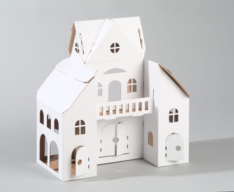 Dollhouse made of Cardboard Dollhouse made of Cardboard