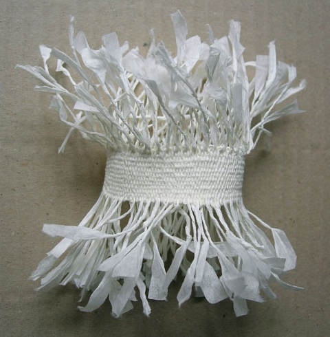 Florence Jaquet Bracelet: Majesté 2011 Paper, linen thread