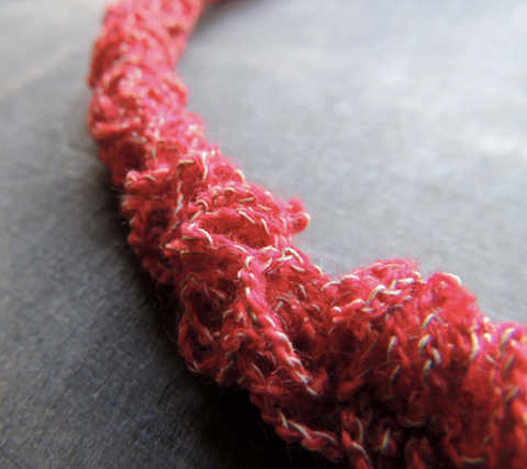 PaperPhine presents: Zsazsazsu Crochet Necklace made of PaperYarn and Wool
