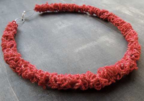 PaperPhine presents: Zsazsazsu Crochet Necklace made of PaperYarn and Wool