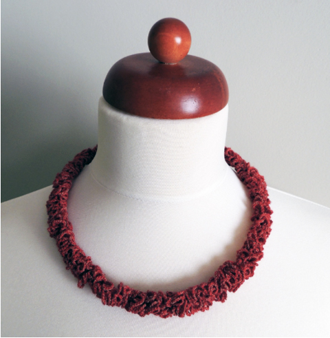 PaperPhine presents: Zsazsazsu Crochet Necklace made of PaperYarn and Wool