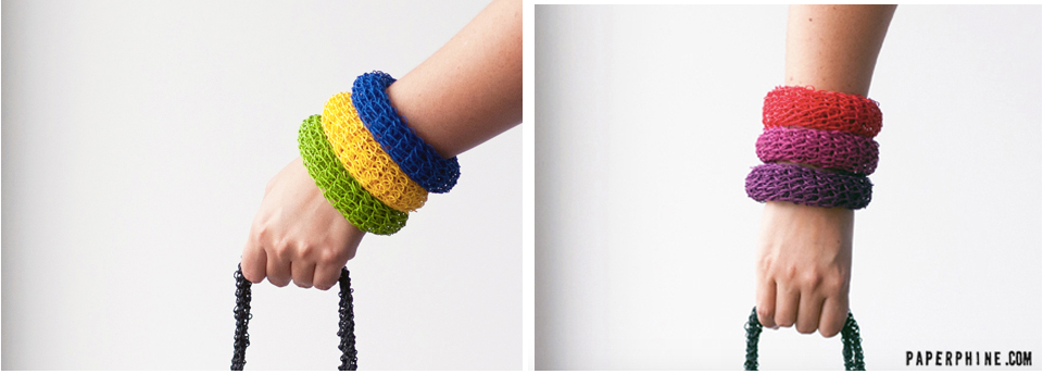 DIY Kit: Knit Bangle / Tutorial & Loom by PaperPhine