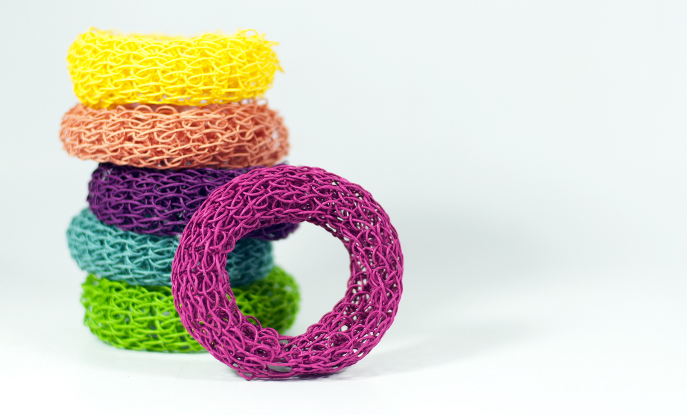 PaperPhine: DIY Knit Bangle Kit - Choose Your Colors - Paper Twine