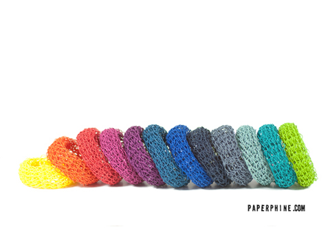 PaperPhine DIY Knit Bangle Kit with Paper Twines PaperPhine DIY Knit Bangle Kit with Paper Twines