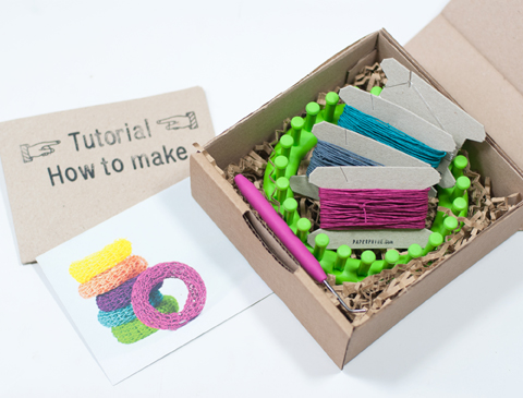 PaperPhine DIY Knit Bangle Kit with Paper Twines PaperPhine DIY Knit Bangle Kit with Paper Twines