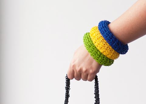 PaperPhine DIY Knit Bangle Kit with Paper Twine - personalize and choose your own colors PaperPhine DIY Knit Bangle Kit with Paper Twine - personalize and choose your own colors