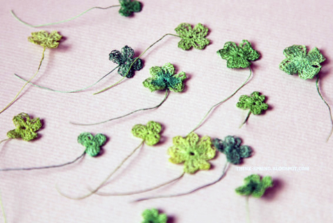 Giuliana Primavera: Finest Paper Yarn Shamrocks - Crochet - Paper Yarn - PaperPhine