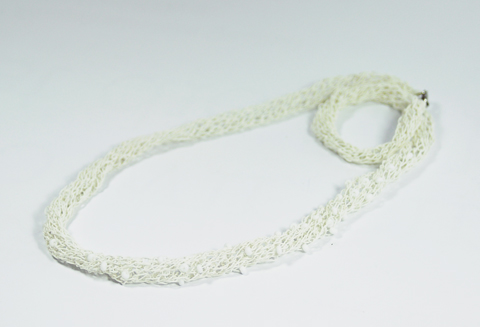 RefinedByRuth - Knitted Paper Yarn Necklace 