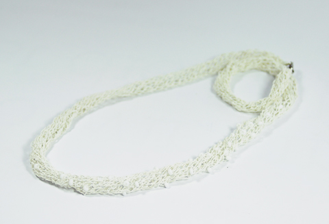 RefinedByRuth - Knitted Paper Yarn Necklace 