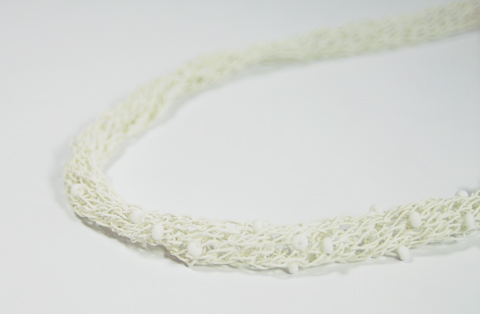 RefinedByRuth - Knitted Paper Yarn Necklace 