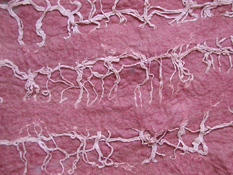 PaperPhine: Felt Making with Paper Yarns - Water Resistant, Surface Structure