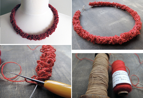 PaperPhine: zsazsazsu paper jewelry - crochet jewelry 