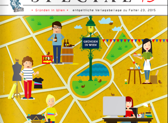 PaperPhine in Print: Falter Special # 75 - Gründen in Wien