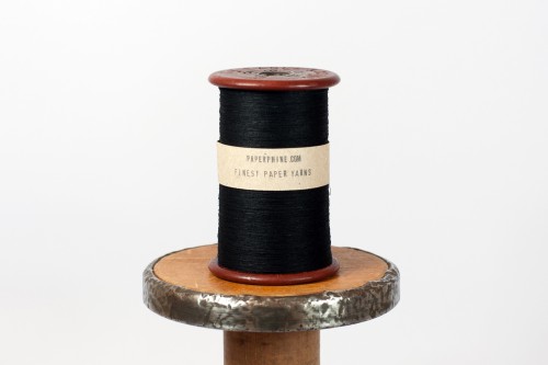 PaperPhine: Black Paper Yarn - Paperyarn - Paperthread - Papertwine - DIY 