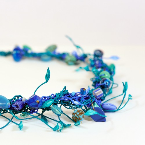PaperPhine Necklace Crochet Paperyarn Papertwine