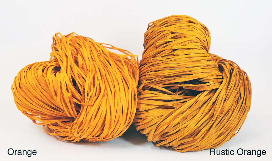PaperPhine: Paper Raffia - Orange - DIY Knit Crochet Basketry