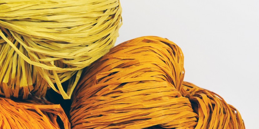 PaperPhine: Paper Raffia - Orange - DIY Knit Crochet Basketry